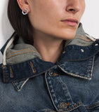 Suzanne Kalan mini spiral diamond hoop earrings, UK version