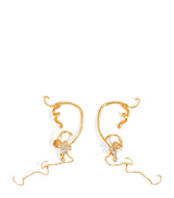 Harrods Schiaparelli Rhinestone-Embellished Vine Earrings- Buy online at McGrocer