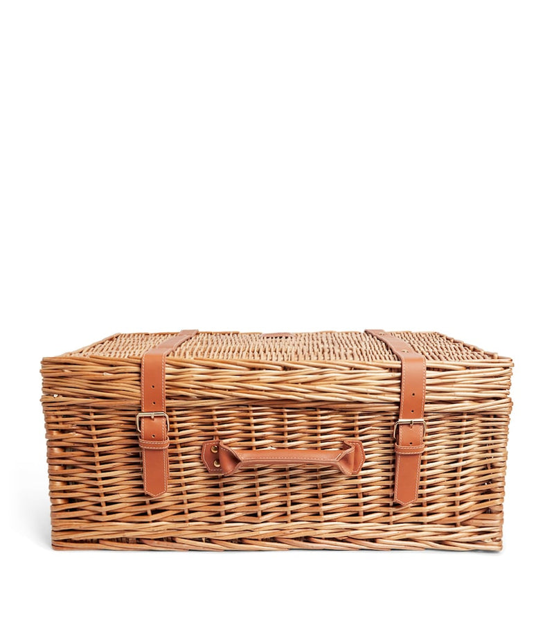 Harrods fitted picnic hamper for four (British brand)