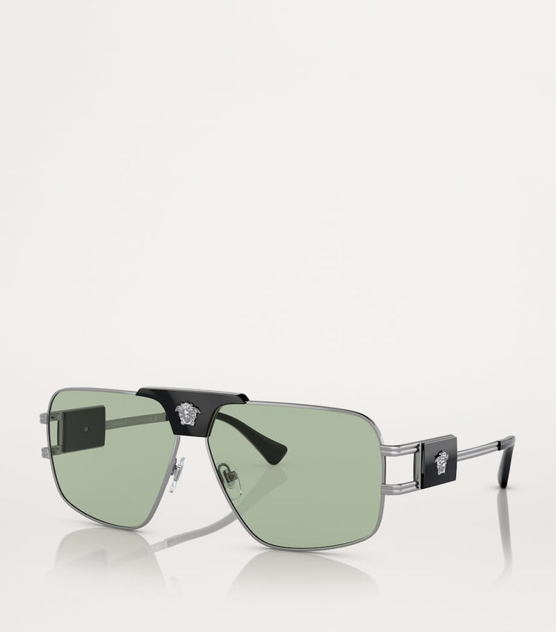 Versace Sunglasses Steel 0VE2251, imported from the UK