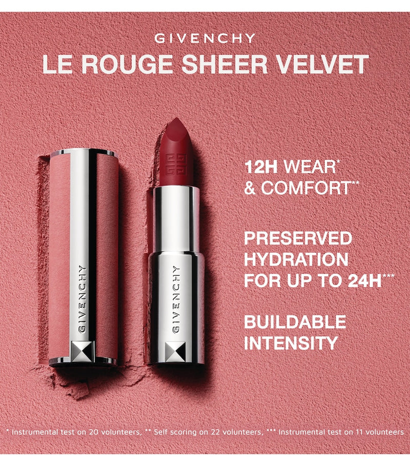 Givenchy Le Rouge Sheer Velvet Refillable Matte Lipstick, UK version