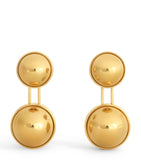 Alaïa sphere pendant drop earrings brass enamel 4.4cm - British product
