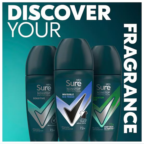Sure Men invisible ice fresh roll on 50ml (British brand)