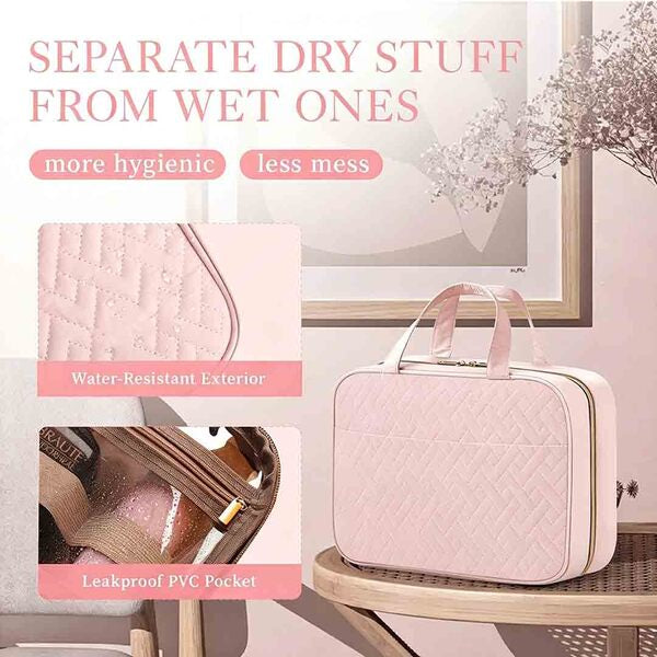 Leaper hanging multi-compartment toiletry bag, UK version