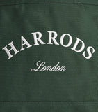 Harrods medium cotton embroidered logo tote bag, UK version