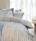 Schlossberg striped Melvin Oxford pillow case for King size, 50x75cm (British brand)