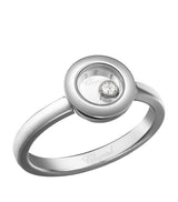 Harrods Chopard White Gold and Diamond Happy Diamonds Icons Ring- Buy online at McGrocer