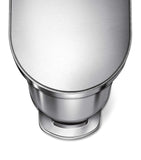 Simplehuman slim brushed steel pedal bin 45L - British product