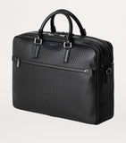 Serapian canvas leather briefcase 29x43x15cm, imported from the UK