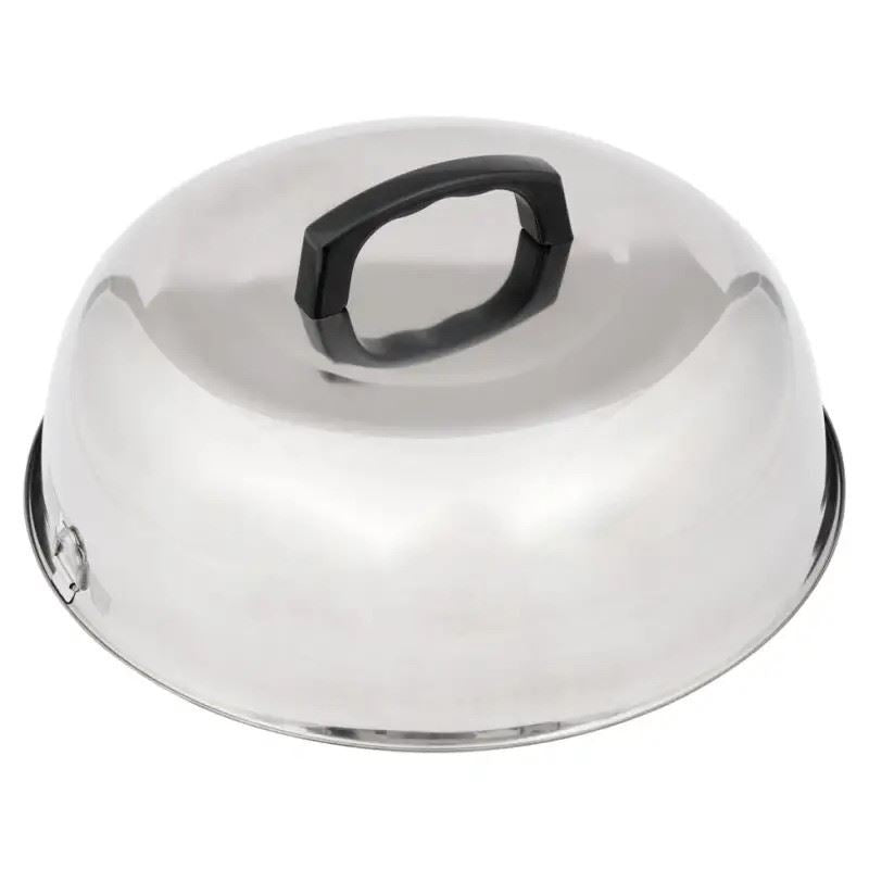 Stainless steel wok cover with handle 31cm, UK version
