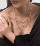 Messika pink gold diamond layered necklace 5.17ct (British brand)