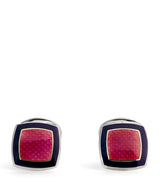 Harrods Deakin & Francis Sterling Silver and Enamel Cufflinks- Buy online at McGrocer