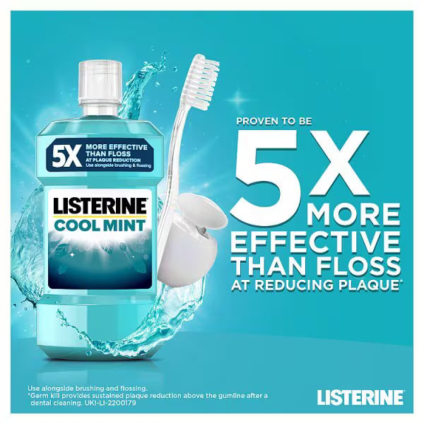 Listerine Antibacterial Cool Mint Mouthwash 1L, UK version