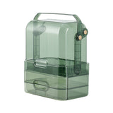 Livingandhome clear cosmetic organizer box green (British brand)