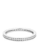 Harrods Astrid & Miyu Rhodium-Plated Crystal Stacking Ring- Buy online at McGrocer