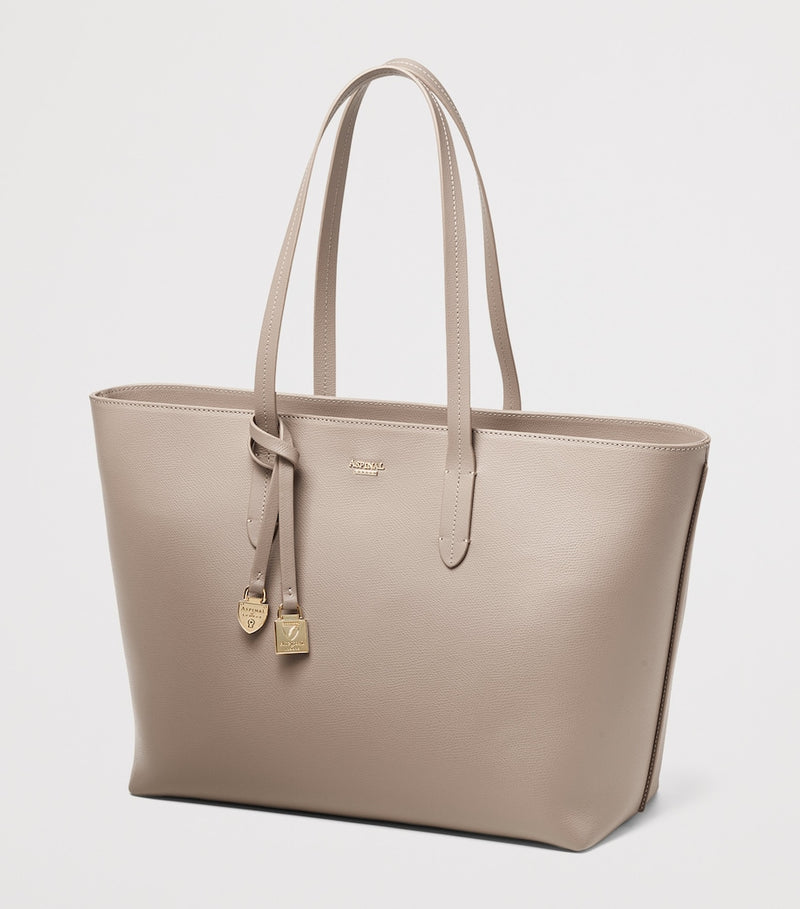 Aspinal of London leather East West tote bag - British product