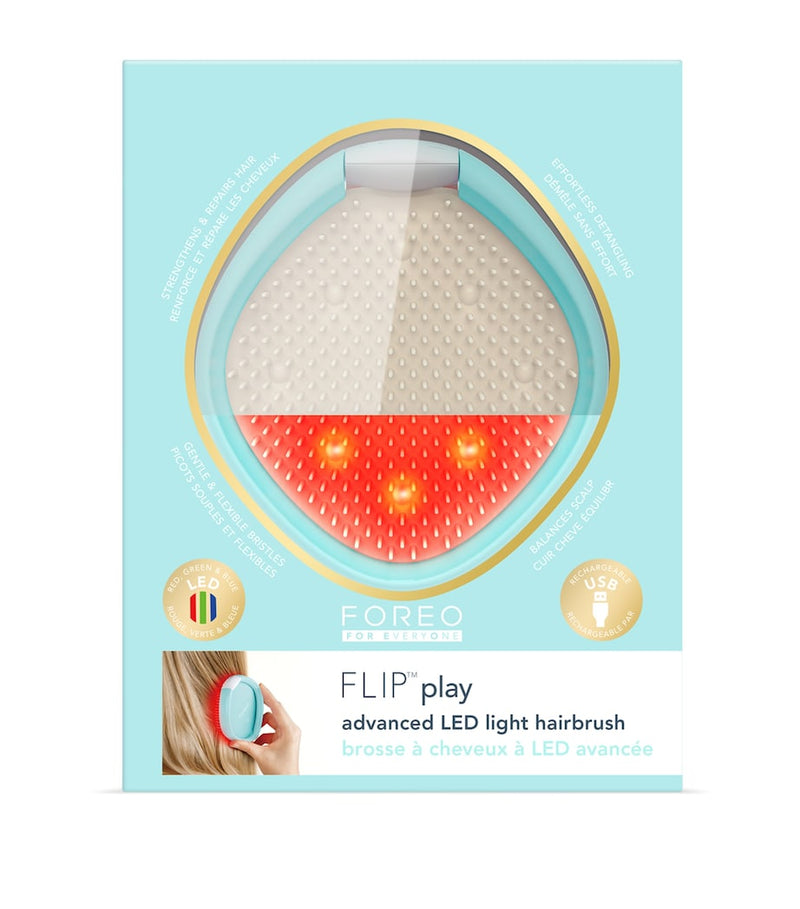 Foreo FLIP Play Advanced 3-in-1 LED hairbrush, imported from the UK