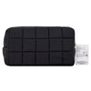 Superdrug black padded cube cosmetic bag (British brand)