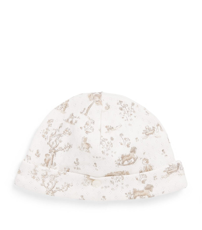 Tartine et Chocolat cotton printed beanie (British brand)
