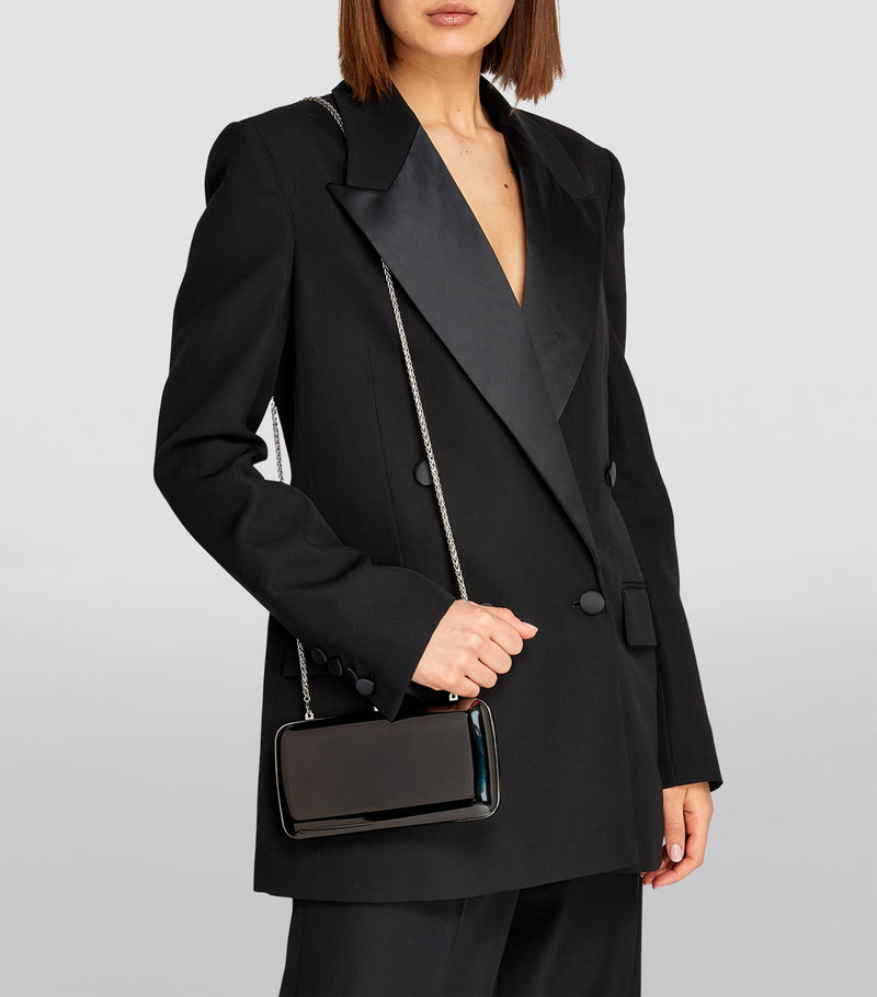 Jeffrey Levinson Finley mirrored clutch bag lambskin - British product