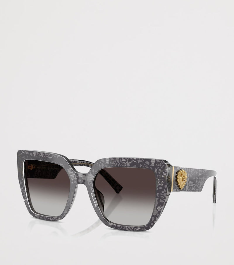 Dolce&Gabbana lace print square sunglasses, UK version