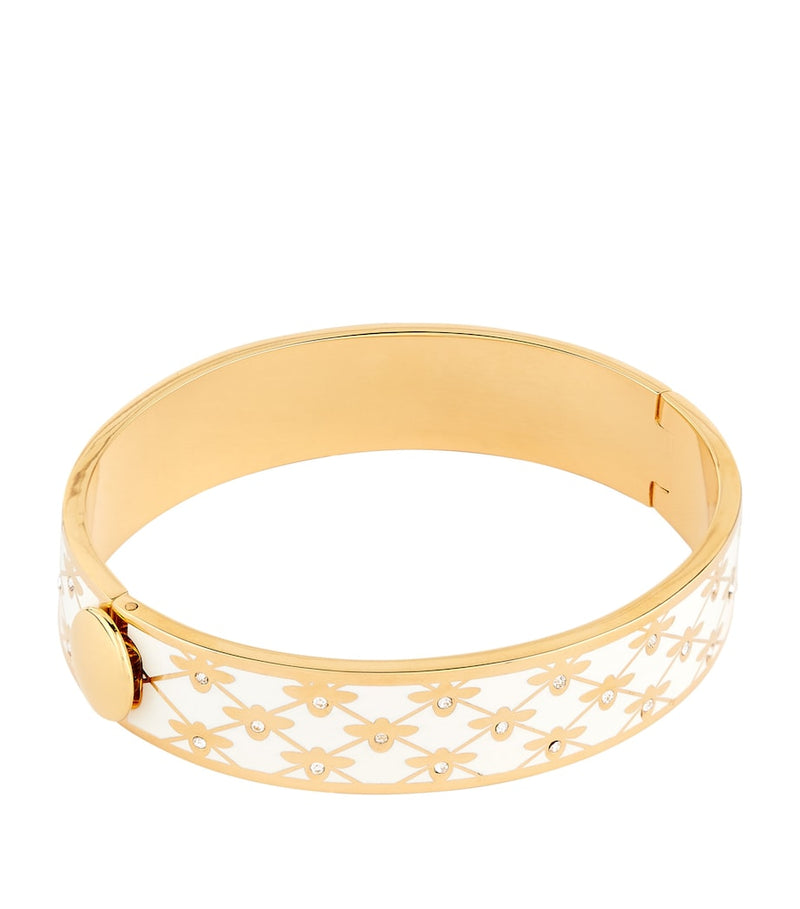 Halcyon Days bangle Bee Trellis 18kt gold plated - British product