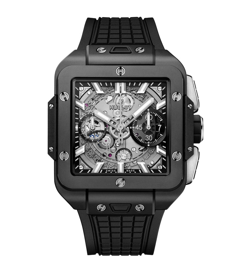 Hublot Square Bang Unico Black Magic ceramic watch 42mm (British brand)