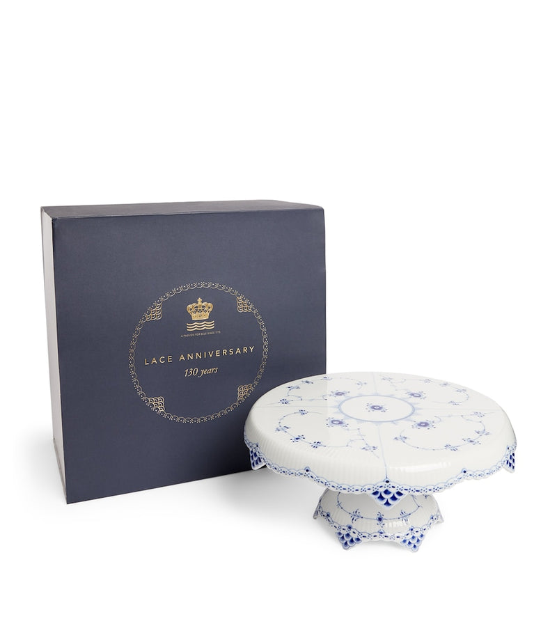 Royal Copenhagen Blue Fluted cake stand, imported from the UK