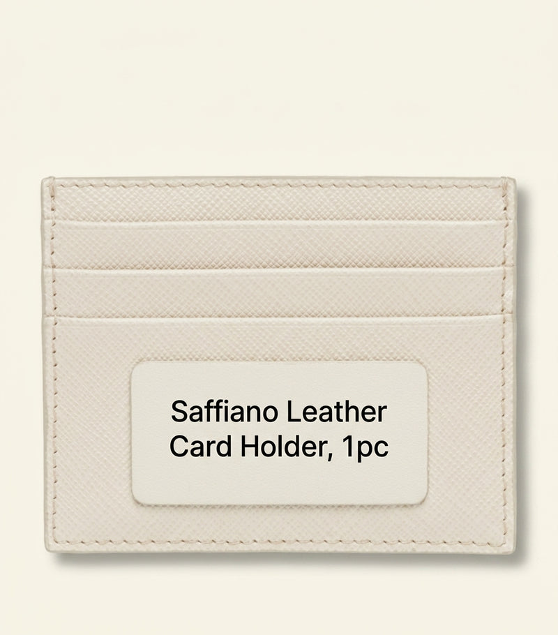 Prada Saffiano leather card holder 8cmx10cm, imported from the UK