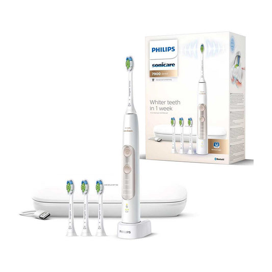 Philips Sonicare Series 7900 Advanced Whitening Electric Toothbrush, White, HX9636/19 Dental Boots   