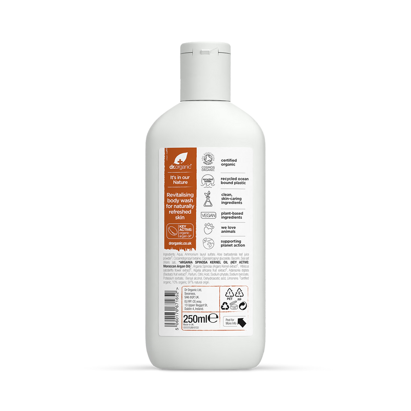 Dr Organic Moroccan Argan Oil body wash 250ml - British product