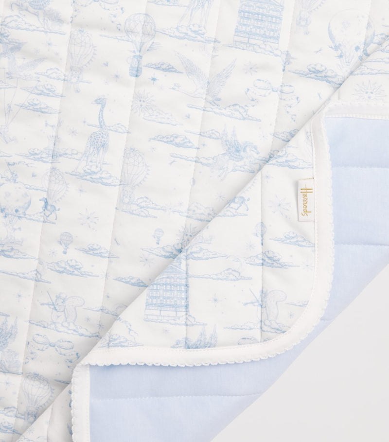 Harrods organic cotton balloon blanket 100cm x 107cm, UK version