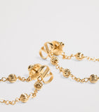 Valentino Garavani VLogo signature drop earrings brass, UK version