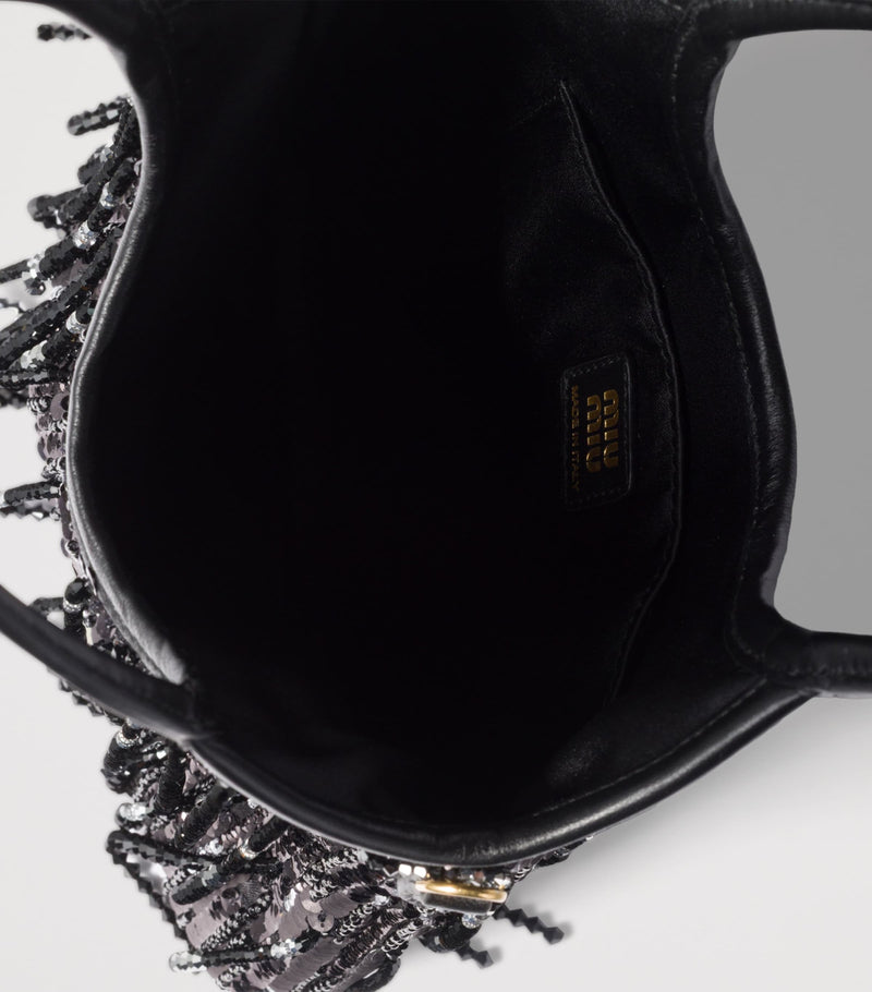 Miu Miu embellished Ivy shoulder bag, imported from the UK