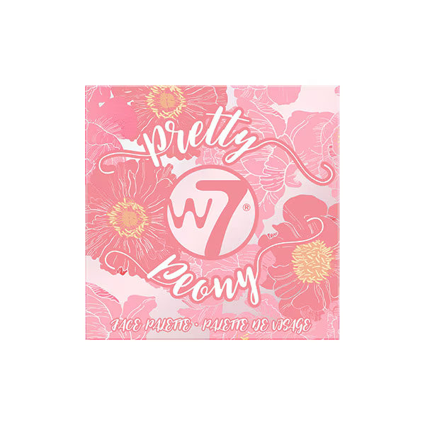 W7 Pretty Peony Face Palette Powder 8.8g (British brand)