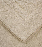 Plush Terry Cotton Bath Mat with Sateen Trims, 54cm x 87cm
