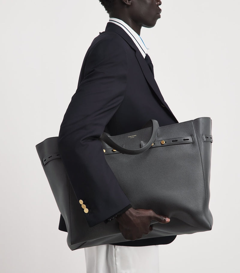 Thom Browne Cabas tote bag calf leather - British product