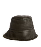 Yves Salomon merino lambskin bucket hat, UK version