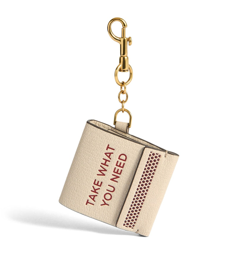 Anya Hindmarch leather match book charm small (British brand)