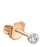 Maria Tash rose gold invisible set diamond stud earring 1.5mm, UK version