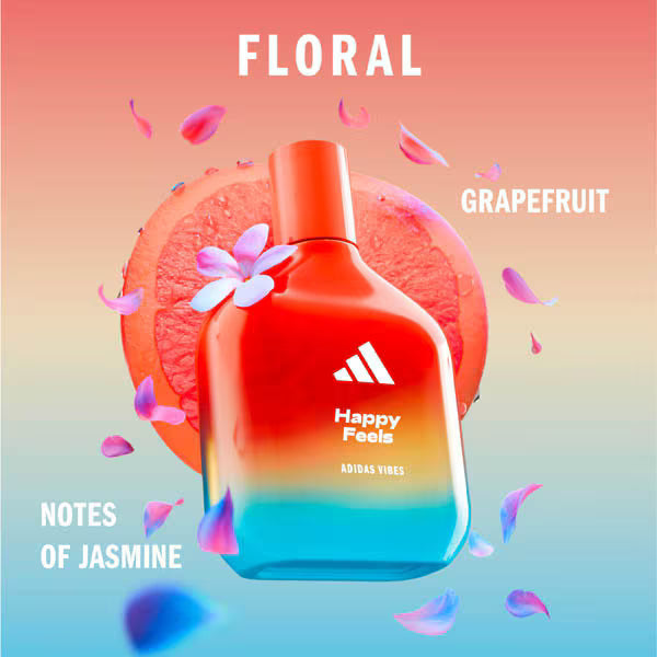 adidas Vibes Happy Feels perfume 100ml - British product