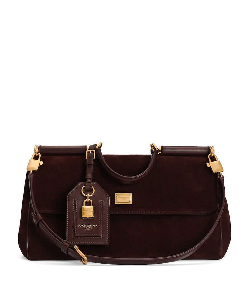 Dolce&Gabbana Suede My Sicily top-handle bag calf suede (British brand)