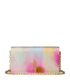 Christian Louboutin Bettina silk clutch bag with watercolour print - British product