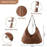 Livingandhome PU leather shoulder bag brown, UK version