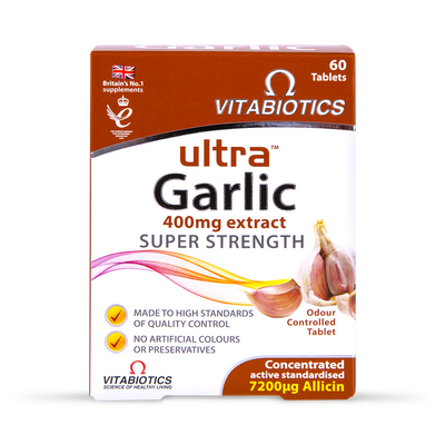 Vitabiotics Ultra Garlic Tablets Immune Support 60 Count