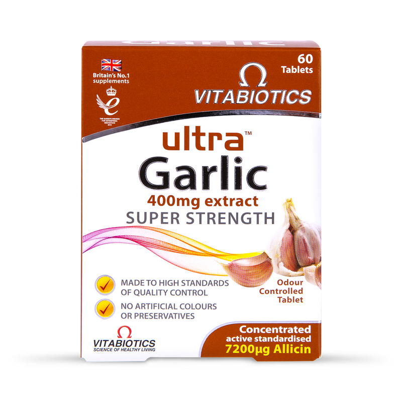 Vitabiotics Ultra Garlic tablets 60 count (British brand)