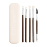 Eye Candy eye brush set with silicone travel case - British product