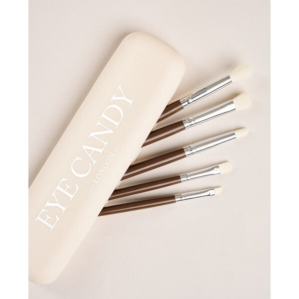 Eye Candy eye brush set with silicone travel case - British product