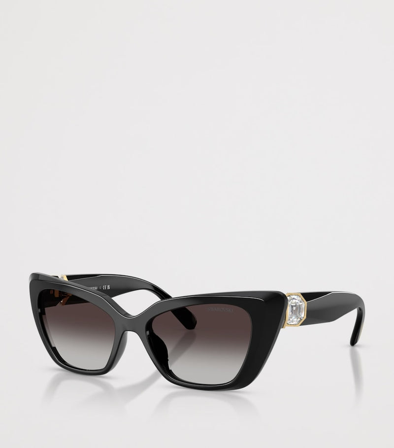 Swarovski cat eye sunglasses with crystal embellishments - British product
