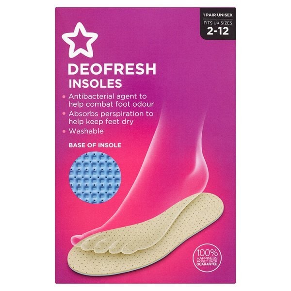 Superdrug Deofresh Insoles 1 Pair GOODS Superdrug